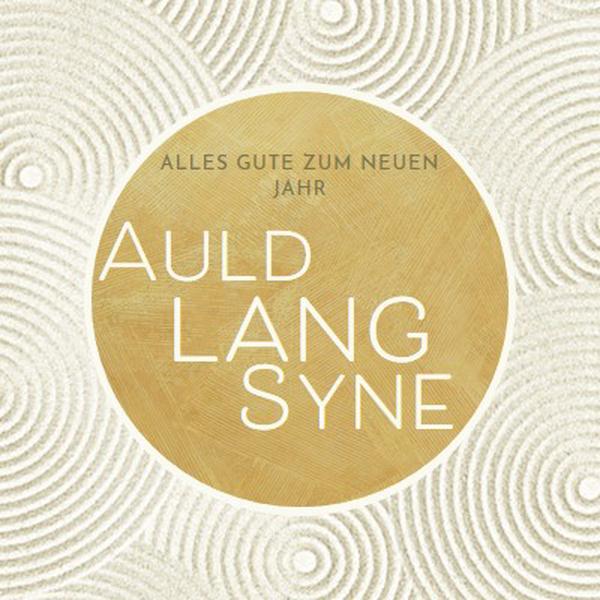 Frohes neues Jahr (auld lang syne) white modern-simple