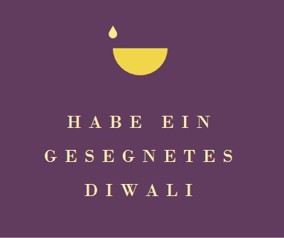 Diwali Segen purple modern-simple