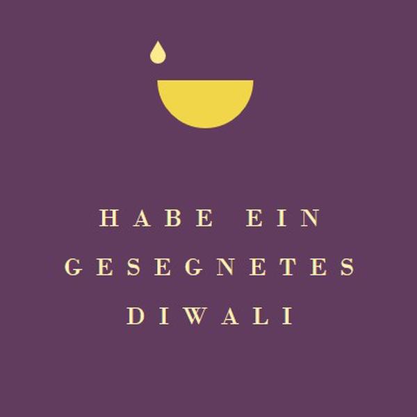 Diwali Segen purple modern-simple