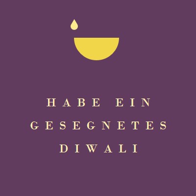 Diwali Segen purple modern-simple