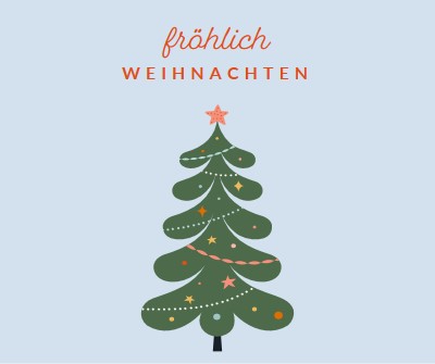 O Weihnachtsbaum green whimsical-color-block