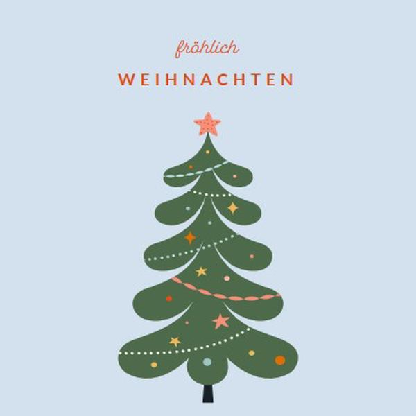 O Weihnachtsbaum green whimsical-color-block