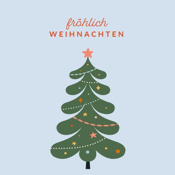 O Weihnachtsbaum green whimsical-color-block