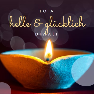 Zu einem hellen & glücklichen Diwali black modern-simple