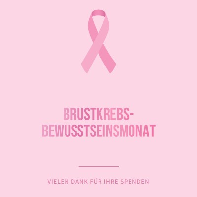 Brustkrebs-Bewusstseinsmonat pink modern-simple