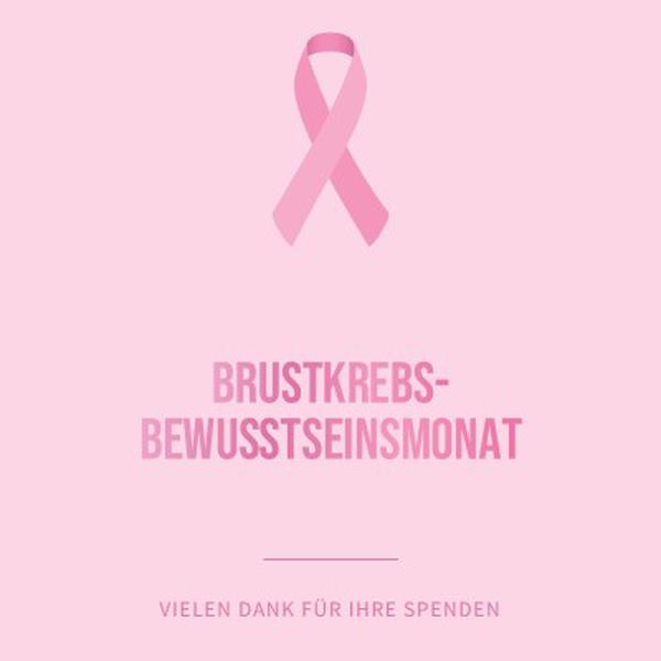 Brustkrebs-Bewusstseinsmonat pink modern-simple