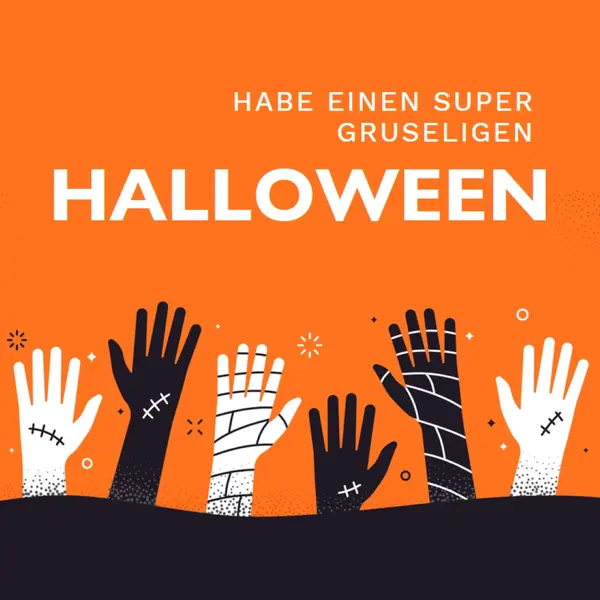 Super gruselig orange modern-color-block