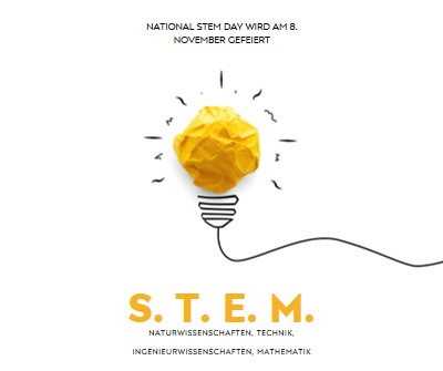 Naturwissenschaften, Technik, Ingenieurwissenschaften, Mathematik yellow modern-simple