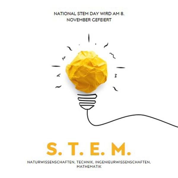 Naturwissenschaften, Technik, Ingenieurwissenschaften, Mathematik yellow modern-simple