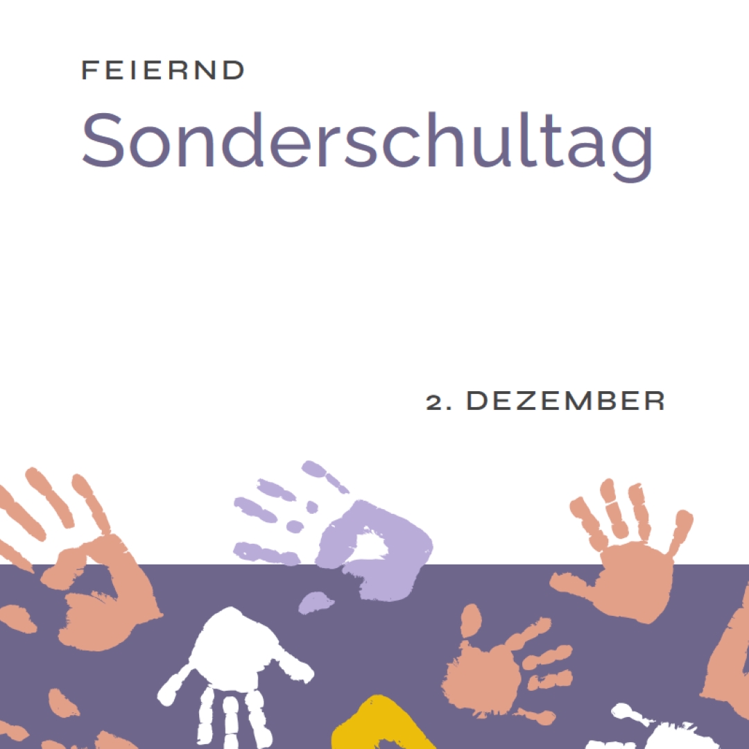 Sonderschultag feiern purple whimsical-color-block