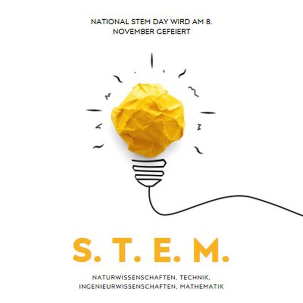 Naturwissenschaften, Technik, Ingenieurwissenschaften, Mathematik yellow modern-simple