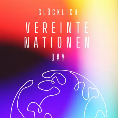 Feiern der Einheit purple whimsical-line