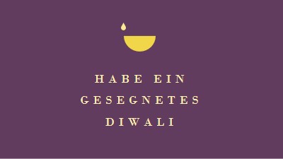 Diwali Segen purple modern-simple