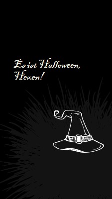 Es ist Halloween black whimsical-line