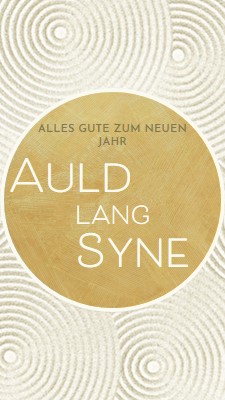 Frohes neues Jahr (auld lang syne) white modern-simple