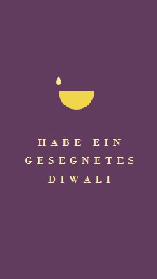 Diwali Segen purple modern-simple