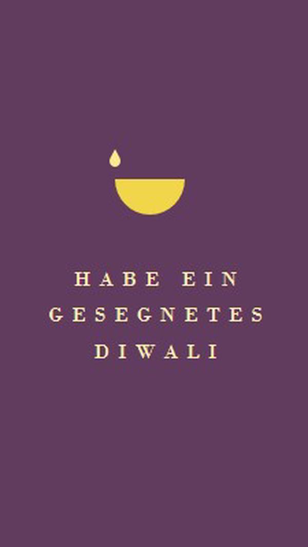 Diwali Segen purple modern-simple