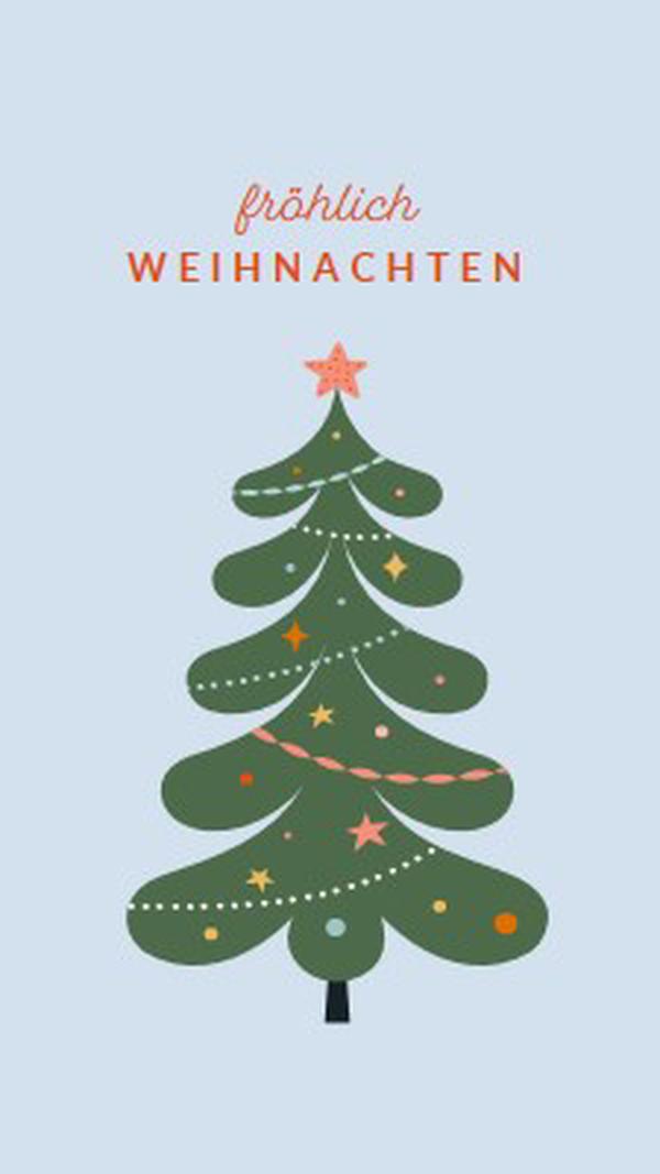 O Weihnachtsbaum green whimsical-color-block