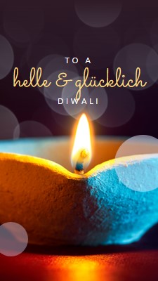 Zu einem hellen & glücklichen Diwali black modern-simple