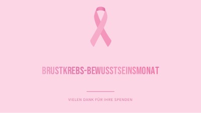 Brustkrebs-Bewusstseinsmonat pink modern-simple