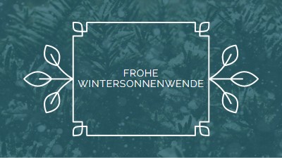 Wintersonnenwende green modern-simple