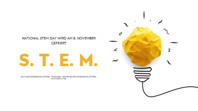 Naturwissenschaften, Technik, Ingenieurwissenschaften, Mathematik yellow modern-simple