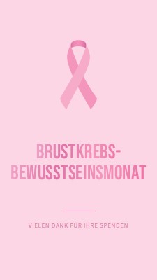 Brustkrebs-Bewusstseinsmonat pink modern-simple