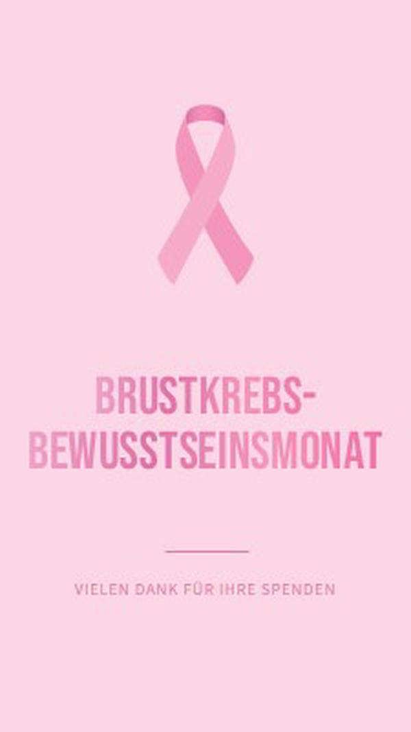 Brustkrebs-Bewusstseinsmonat pink modern-simple