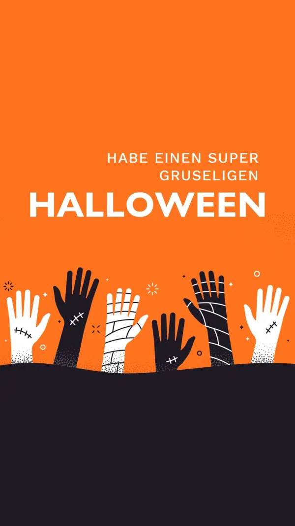Super gruselig orange modern-color-block