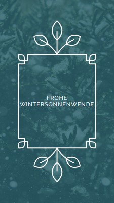 Wintersonnenwende green modern-simple