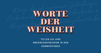 Wort zum Weisen blue modern-simple