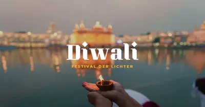 Licht von Diwali blue modern-simple