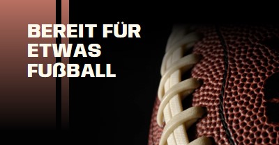 Bereit für etwas Fußball brown modern-simple