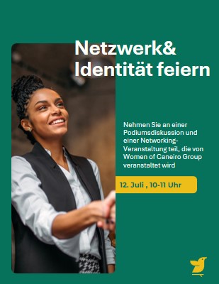 Networking & feiern green modern-simple