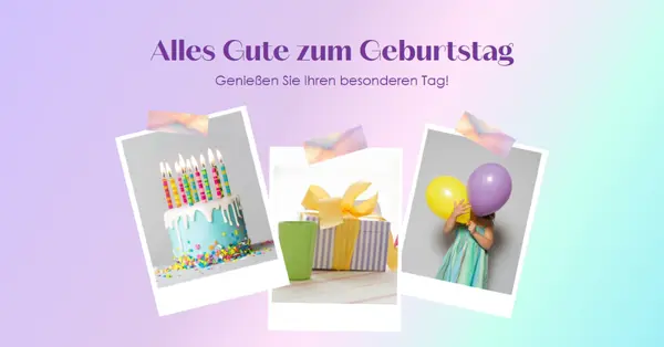 Genießen Sie Ihren besonderen Tag purple fun,playful,colorful