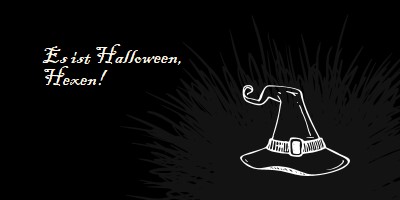 Es ist Halloween black whimsical-line