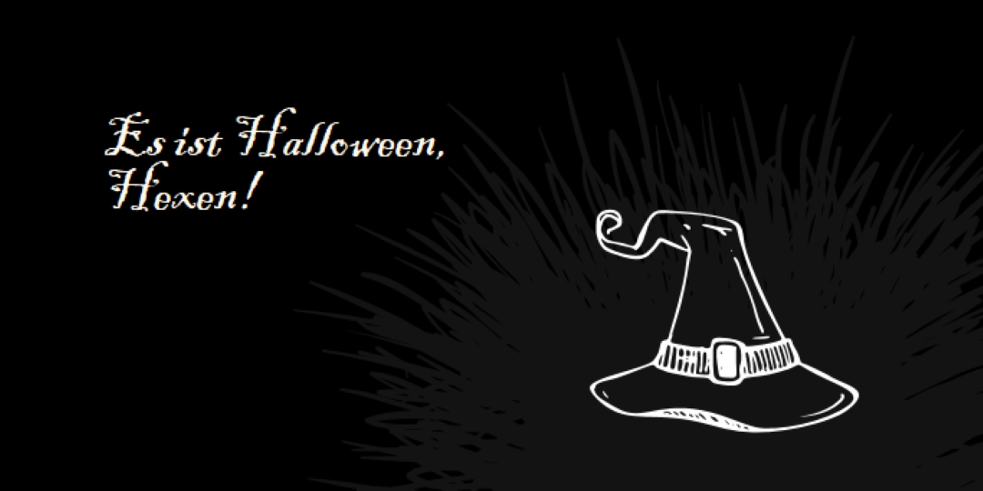 Es ist Halloween black whimsical-line