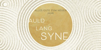 Frohes neues Jahr (auld lang syne) white modern-simple