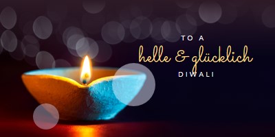 Zu einem hellen & glücklichen Diwali black modern-simple