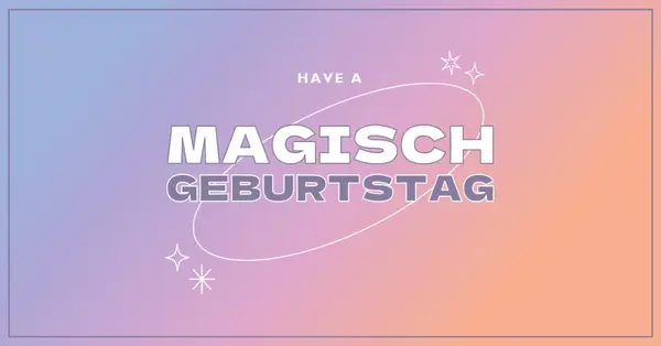 Magischer Geburtstag purple magical,modern,gradient