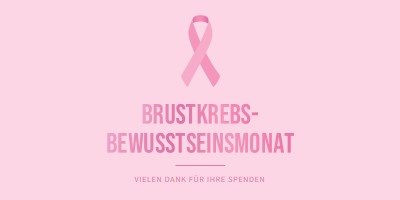 Brustkrebs-Bewusstseinsmonat pink modern-simple