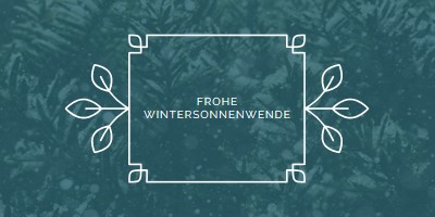 Wintersonnenwende green modern-simple