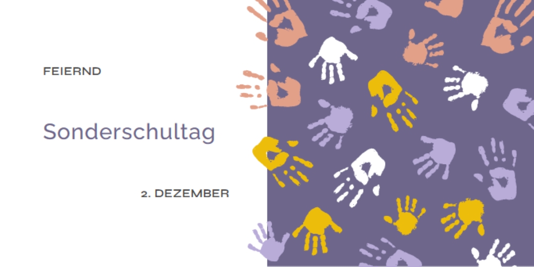 Sonderschultag feiern purple whimsical-color-block