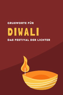 Grüße für Diwali red whimsical-color-block