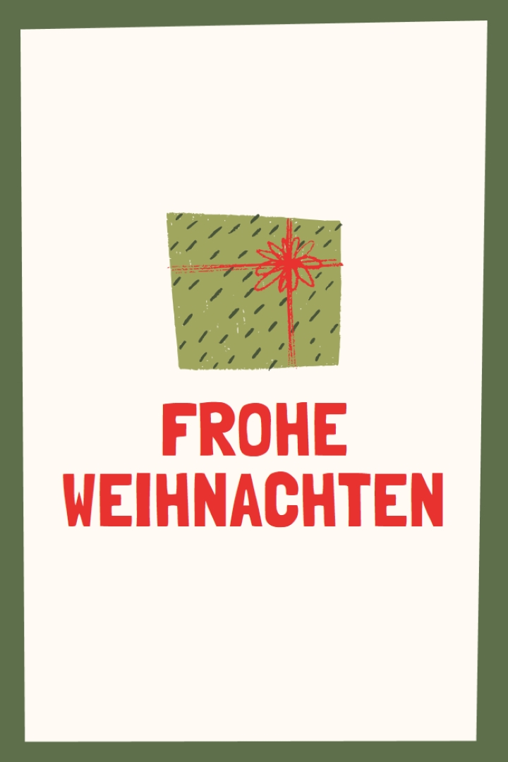 Frohes Weihnachtsgeschenk white whimsical-color-block