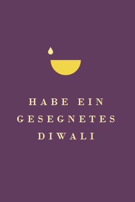 Diwali Segen purple modern-simple