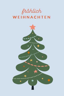 O Weihnachtsbaum green whimsical-color-block