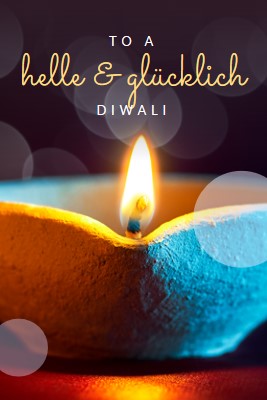 Zu einem hellen & glücklichen Diwali black modern-simple