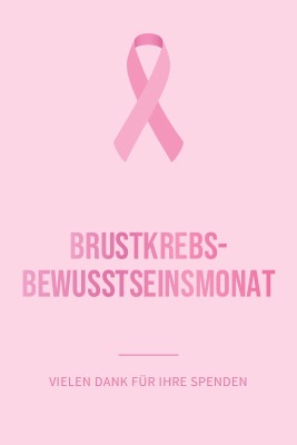 Brustkrebs-Bewusstseinsmonat pink modern-simple