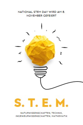 Naturwissenschaften, Technik, Ingenieurwissenschaften, Mathematik yellow modern-simple